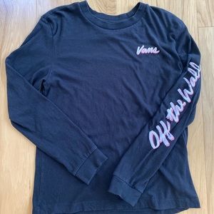 Black Vans long sleeve